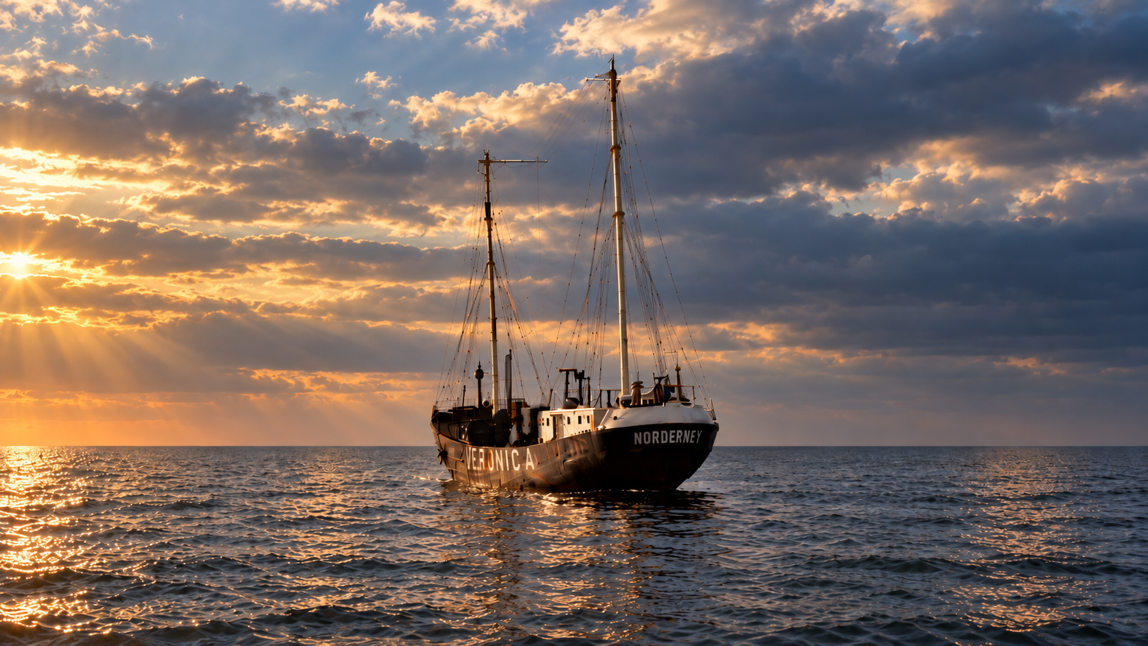 De Norderney op zee